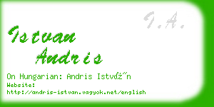 istvan andris business card